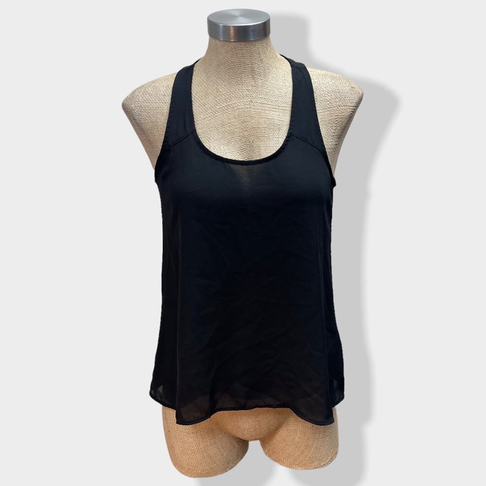 HOLLISTER‎ Black Semi-Sheer Tank